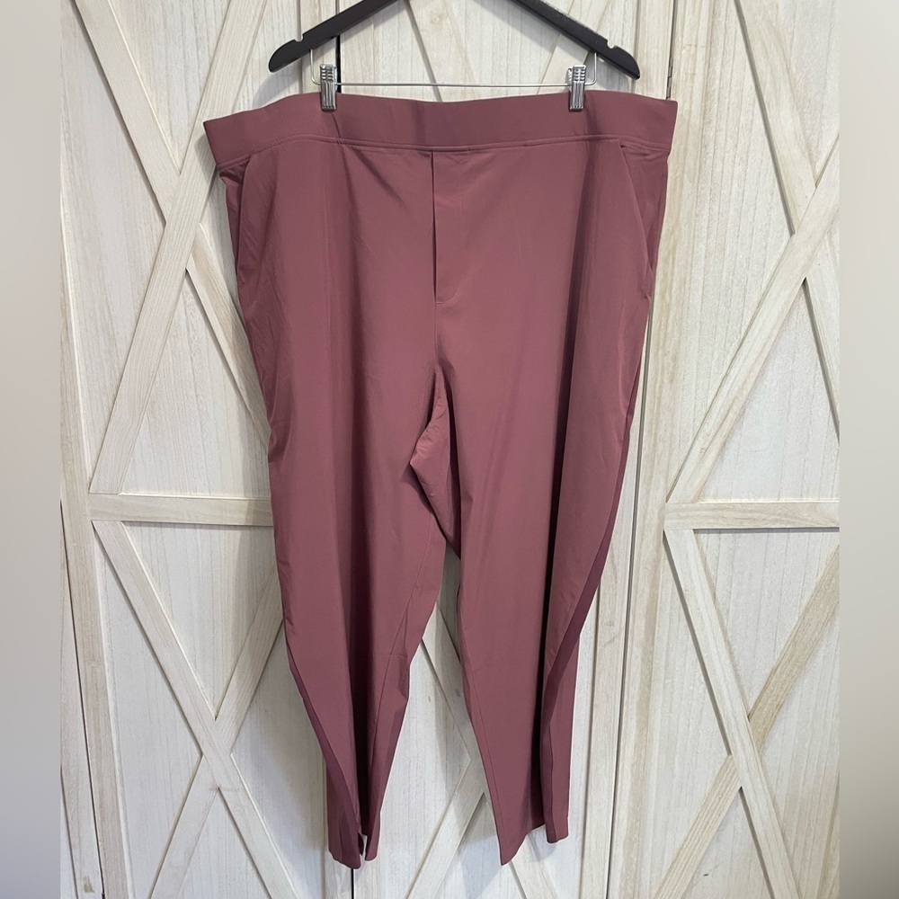 ATHLETA Brooklyn Ankle Pant in Mineral Brown High Rise‎ Size 26 Plus